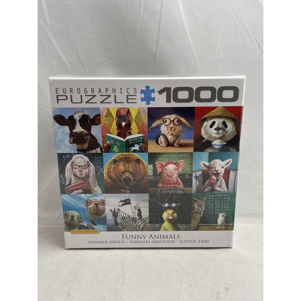 Eurographics Funny Animals Heffernan Collage 1000 Piece Jigsaw Puzzle New Sealed